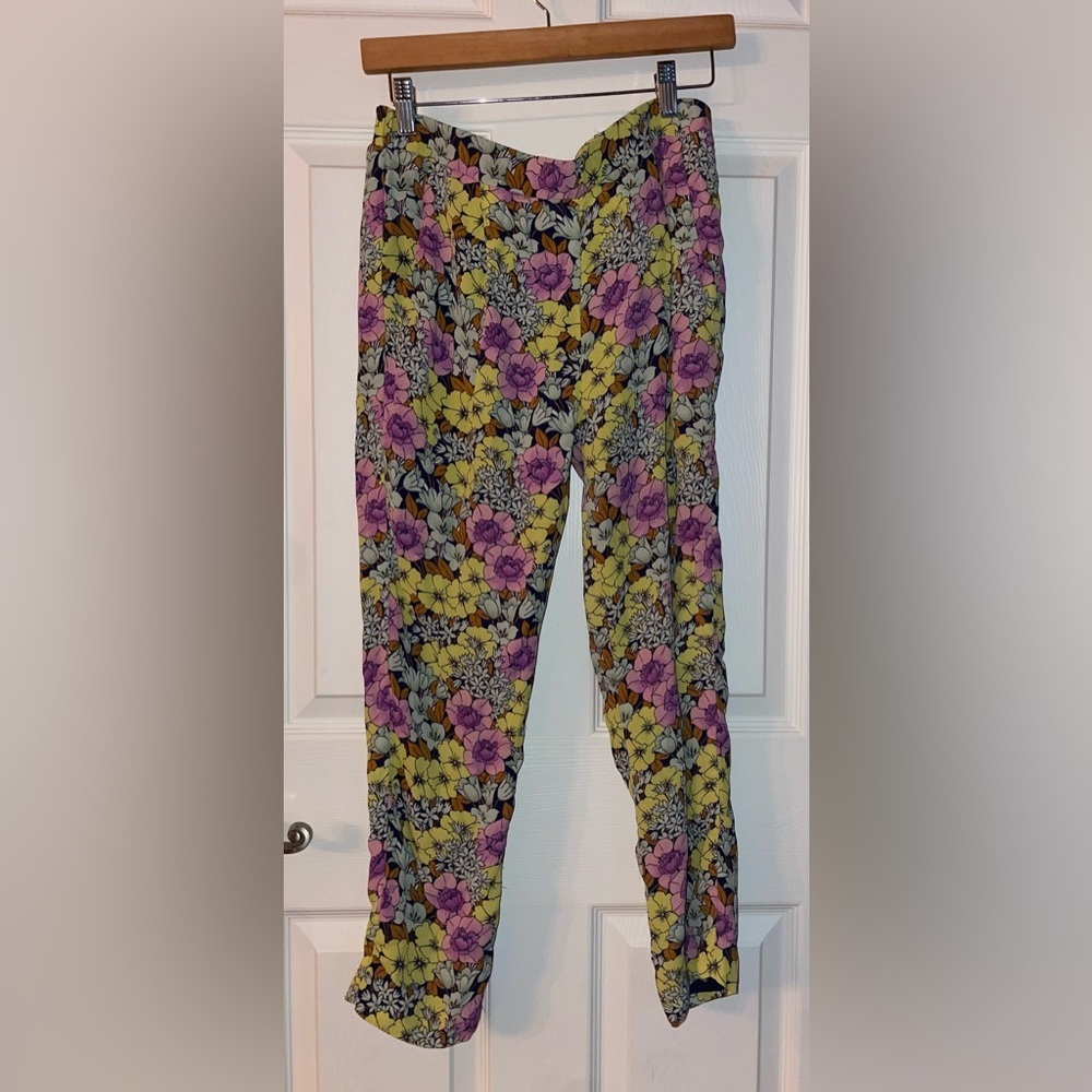 Leifnotes Floral Print Pants